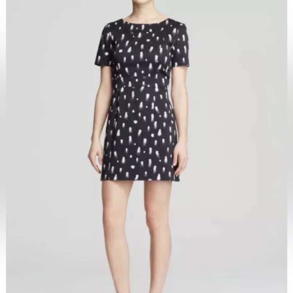 French Connection paint dot cut-out back mini dress size 10 - Picture 6 of 10